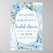 Poster Panneau de compte de la douche de la nuptiale des  (Devant)