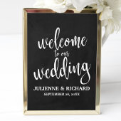 Poster Panneau de configuration de bienvenue mariage 8x10
