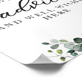 Poster Panneau de conseil Baby shower Citrouille vert (Coin)