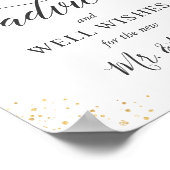 Poster Panneau de conseils et de souhaits floraux rose vi (Coin)