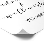 Poster Panneau de conseils et de vœux en aquarelle rose e (Coin)