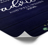 Poster Panneau de conseils pour la fête de fiançailles Gr (Coin)