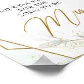 Poster Panneau de conseils pour la mariée avec végétation (Coin)