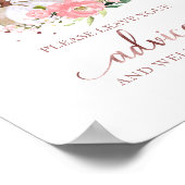 Poster Panneau de conseils pour une baby shower automnale (Coin)