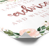 Poster Panneau de conseils pour une baby shower sur le th (Coin)