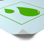 Poster Panneau de conservation de l'eau (Coin)