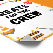 Poster Panneau de construction, Anniversaire, Baby shower (Coin)