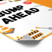 Poster Panneau de construction, Anniversaire, Baby shower (Coin)