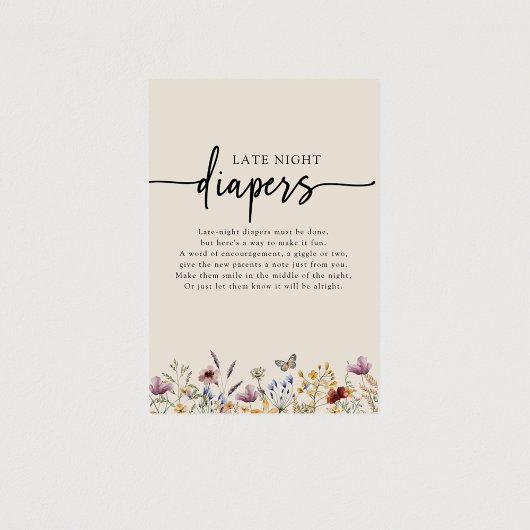 Poster Panneau de Couches de Nuit Floral