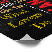 Poster Panneau de craie de la fête du 8e anniversaire pou (Coin)