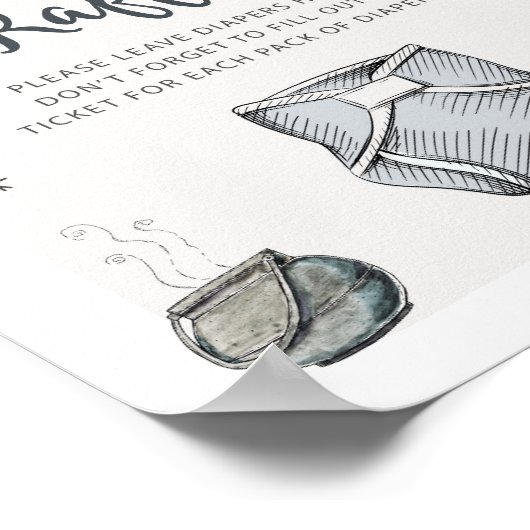 Poster Panneau de désactivation de l'Assistant (Coin)