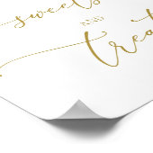 Poster Panneau de desserts et de friandises, Baby shower  (Coin)