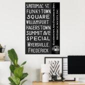 Poster Panneau de destination H&F Railway Roll (Bureau à domicile)