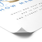 Poster Panneau de devinette de bonbons pour la fête de bé (Coin)