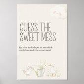 Poster Panneau de devinette de fête prénatale pour bébé s (Devant)