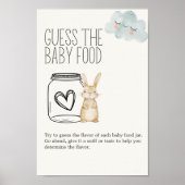 Poster Panneau de devinette de nourriture pour bébé Littl (Devant)