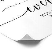 Poster Panneau de dîner de répétition du plus beau jour n (Coin)