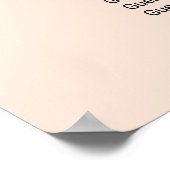 Poster Panneau de disposition de mariage à monogramme en  (Coin)