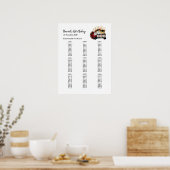 Poster Panneau de disposition des sièges pour soirée CASI (Cuisine)