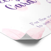 Poster Panneau de douche de carte de recette (Coin)