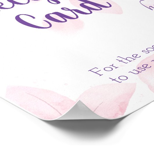 Poster Panneau de douche de la carte de place (Coin)