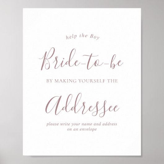 Poster Panneau de douche d'enveloppe or rose (Devant)