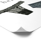 Poster Panneau de douche lingerie 'Black Drop Your Pantie (Coin)