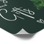 Poster Panneau de douche tropicale palmier nuptiale (Coin)