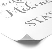 Poster Panneau de fabrication Station Signer Aquarelle ro (Coin)