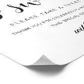 Poster Panneau de faveur d'amour minimal moderne Leyton (Coin)