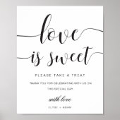 Poster Panneau de faveur d'amour minimal moderne Leyton (Devant)