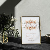 Poster Panneau de faveur de fleurs d'eucalyptus en terre