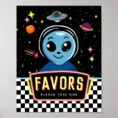 Poster Panneau de Faveur d'Espace Alien Hors de Ce Monde (Devant)
