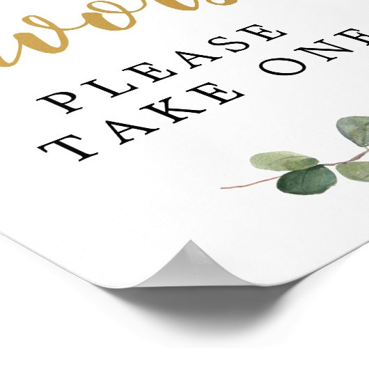 Poster Panneau de faveur d'eucalyptus (Coin)