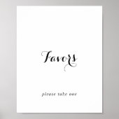 Poster Panneau de faveurs de calligraphie moderne (Devant)