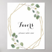 Poster Panneau de faveurs de calligraphie moderne géométr (Devant)