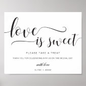 Poster Panneau de faveurs de Leyton Moderne Minimal Amour (Devant)