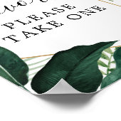 Poster Panneau de faveurs de Monstera tropicale (Coin)