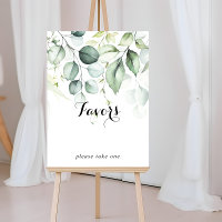 Panneau de Faveurs de Verdure d'Eucalyptus Aquarel