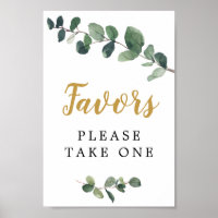 Panneau de faveurs d'eucalyptus