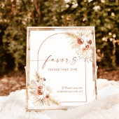 Poster Panneau de faveurs en terre cuite Boho | Douceur d