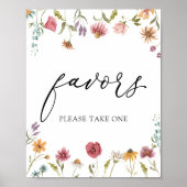 Poster Panneau de Faveurs Fleur Sauvage (Devant)