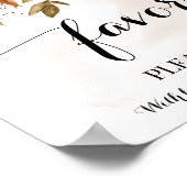 Poster Panneau de Faveurs pour une Mariage d'Automne (Coin)