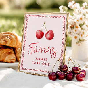 Poster Panneau de Favors de Baby Shower Fantaisiste Ceris