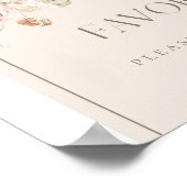 Poster Panneau de Favors de l'Arche Florale Rose (Coin)