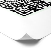 Poster Panneau de fenêtre de code QR pour les restaurants (Coin)