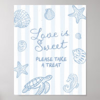 Panneau de fête amour est doux bleu gribouillé à l