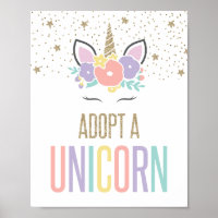 Panneau de fête d'anniversaire Licorne Magique à a