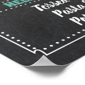 Poster Panneau de fête de bar à salades (Coin)