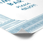 Poster Panneau de fête de bar Mimosa pour un événement su (Coin)